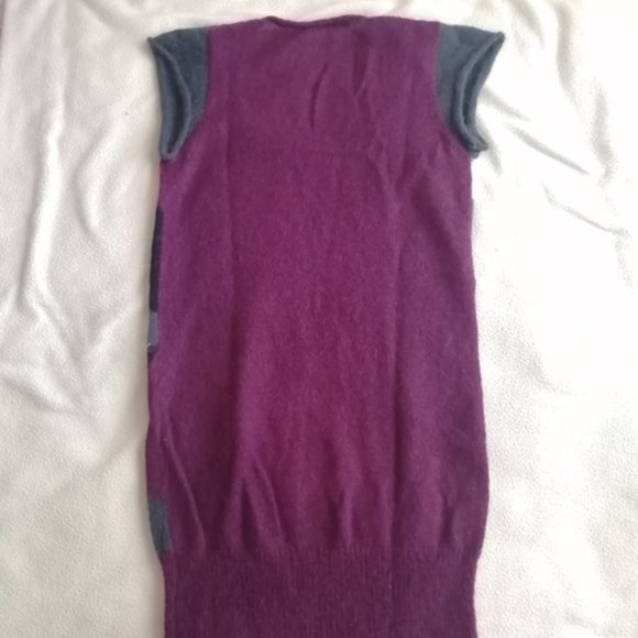 Twik La Maison Simons Mohair Geometric Sleeveless Mini Sweater Dress - Picture 11 of 12